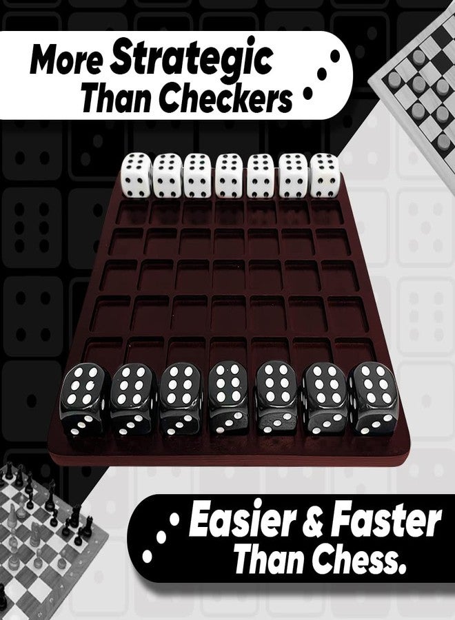 SWOOC Dittle™- Dice Battle | 2 Player Dice Games for Adults | Adult Board Games for 2 Players | Best Two Player Game for Adults | Two Person Wooden Coffee Table Fun | Bar Game for Adult Indoor Tabletop - Image 4